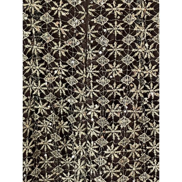 NWT Women’s Muse Brown Sequin V Neck Cocktail Dress Lined Size 0 MSRP $185 - Picture 13 of 13